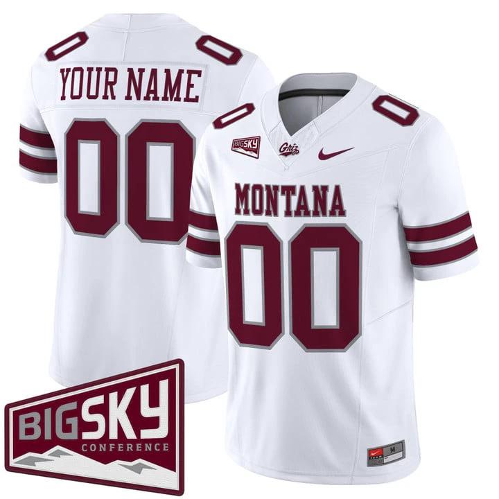 Custom Montana Grizzlies Jersey Name, Number 2025 Vapor Stitched by My Store NCAA Football Jerseys