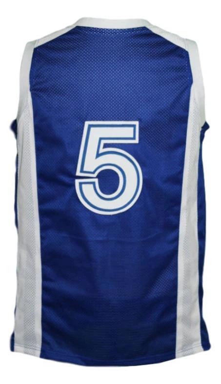 Team Israel Basketball Jersey #5 New Sewn Blue by My store basketball
