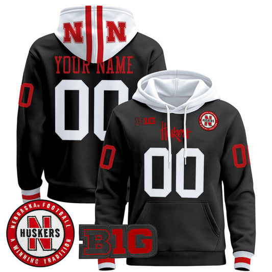 Custom Nebraska Cornhuskers Hoodie Name, Number 2025 Premium Pullover Stitched by Hoodie Pullover