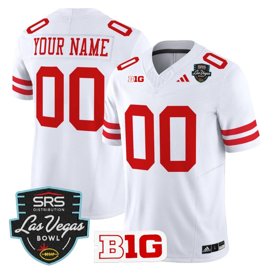 Custom Nebraska Cornhuskers Jersey 2025 Las Vegas Bowl Limited Stitched by My Store NCAA Football Jerseys