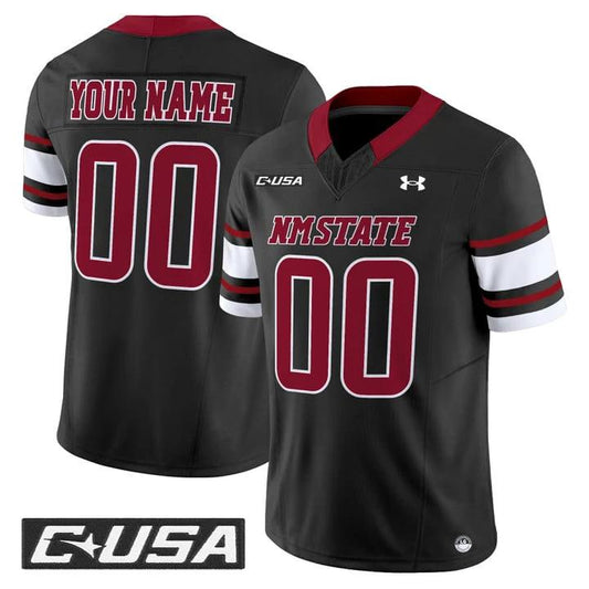Custom New Mexico State Aggies Jersey 2025 Vapor Limited Stitched by My Store NCAA Football Jerseys