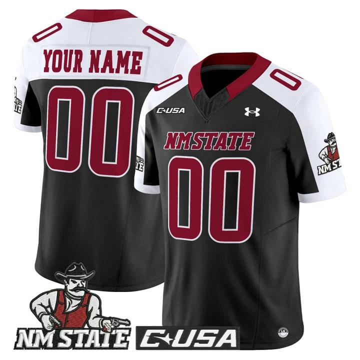 Custom New Mexico State Aggies Jersey 2025 Vapor Limited Stitched by My Store NCAA Football Jerseys