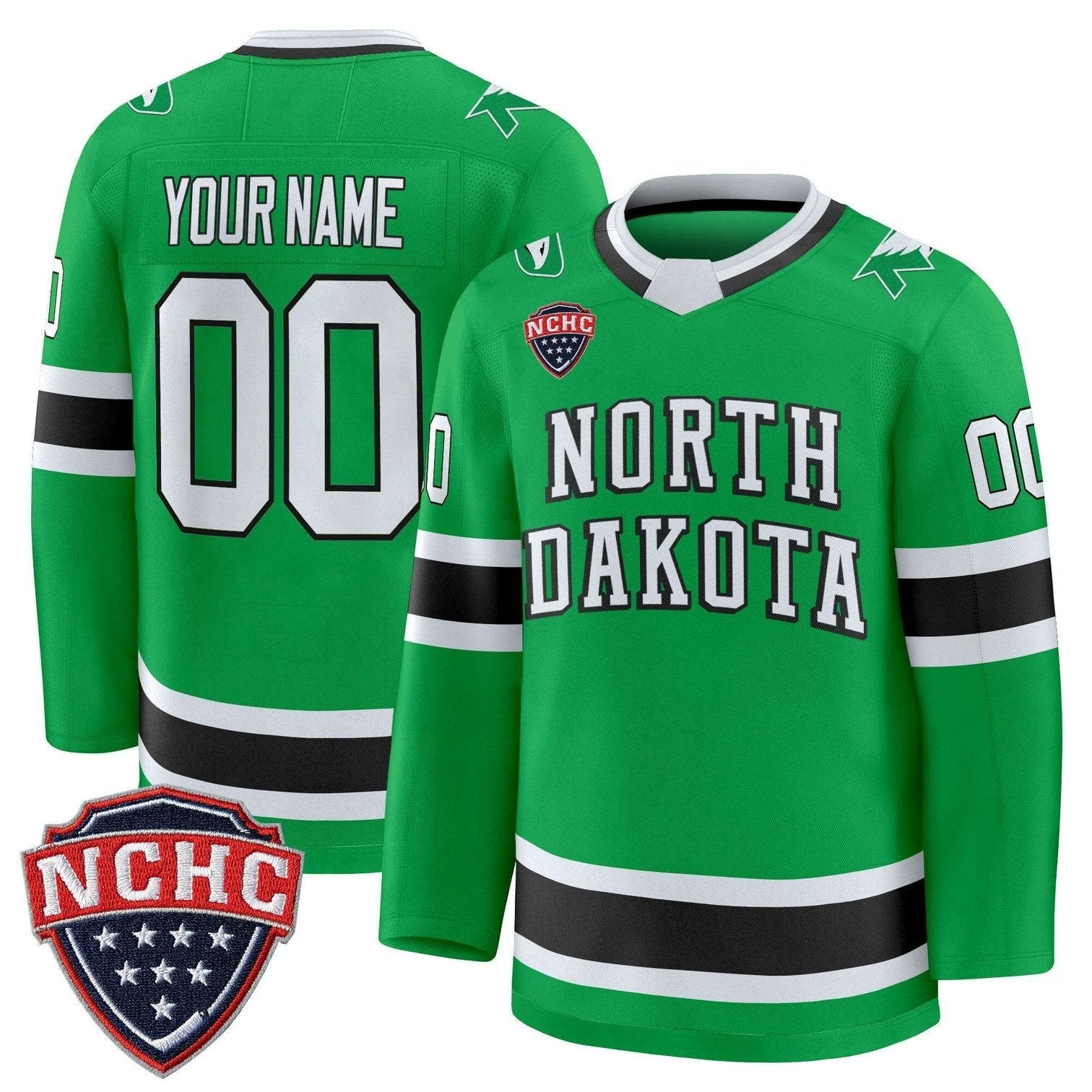 Custom North Dakota Fighting Hawks Jersey 2025-26 Premium Stitched by Hockey David