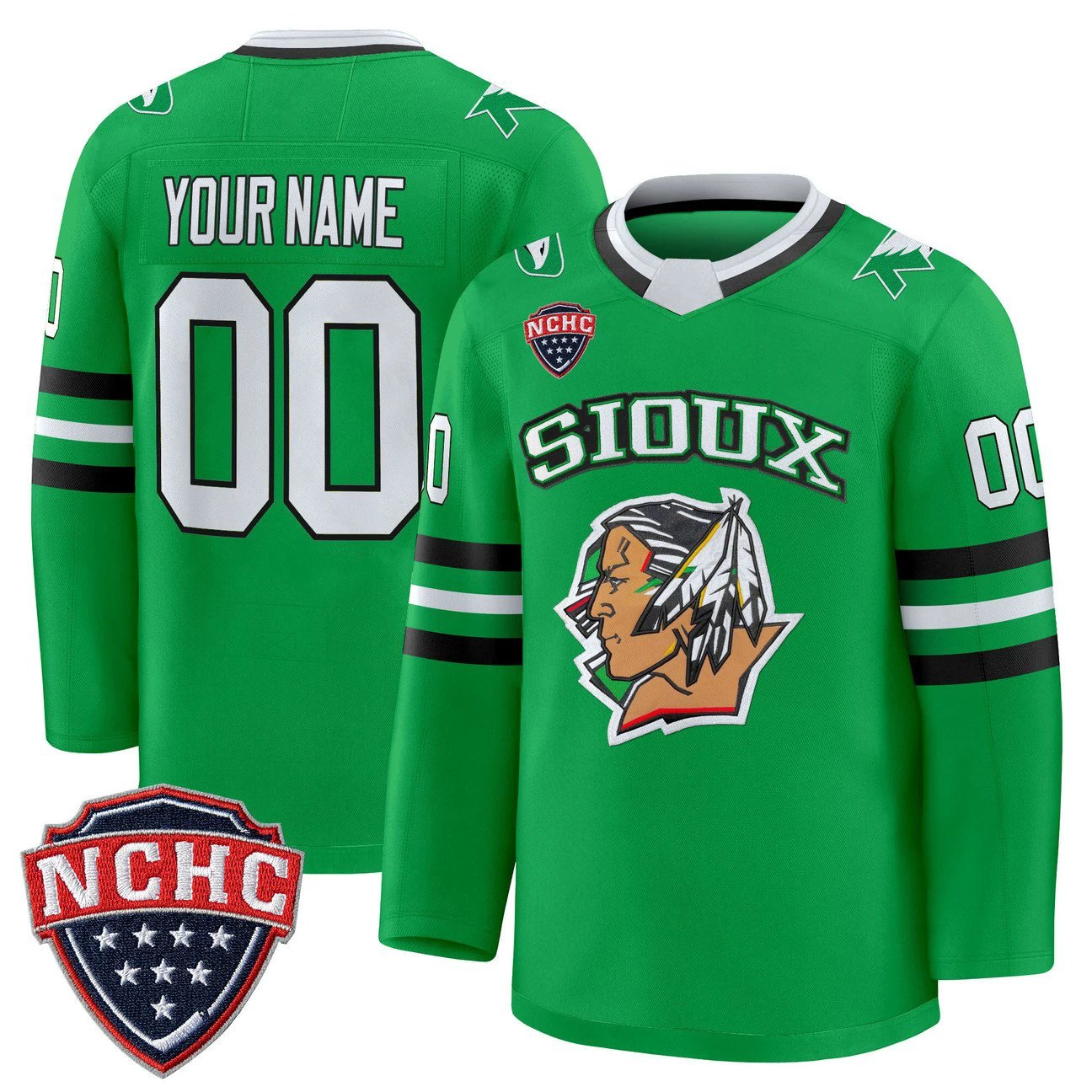 Custom North Dakota Fighting Hawks Jersey 2025-26 Premium Stitched by Hockey David