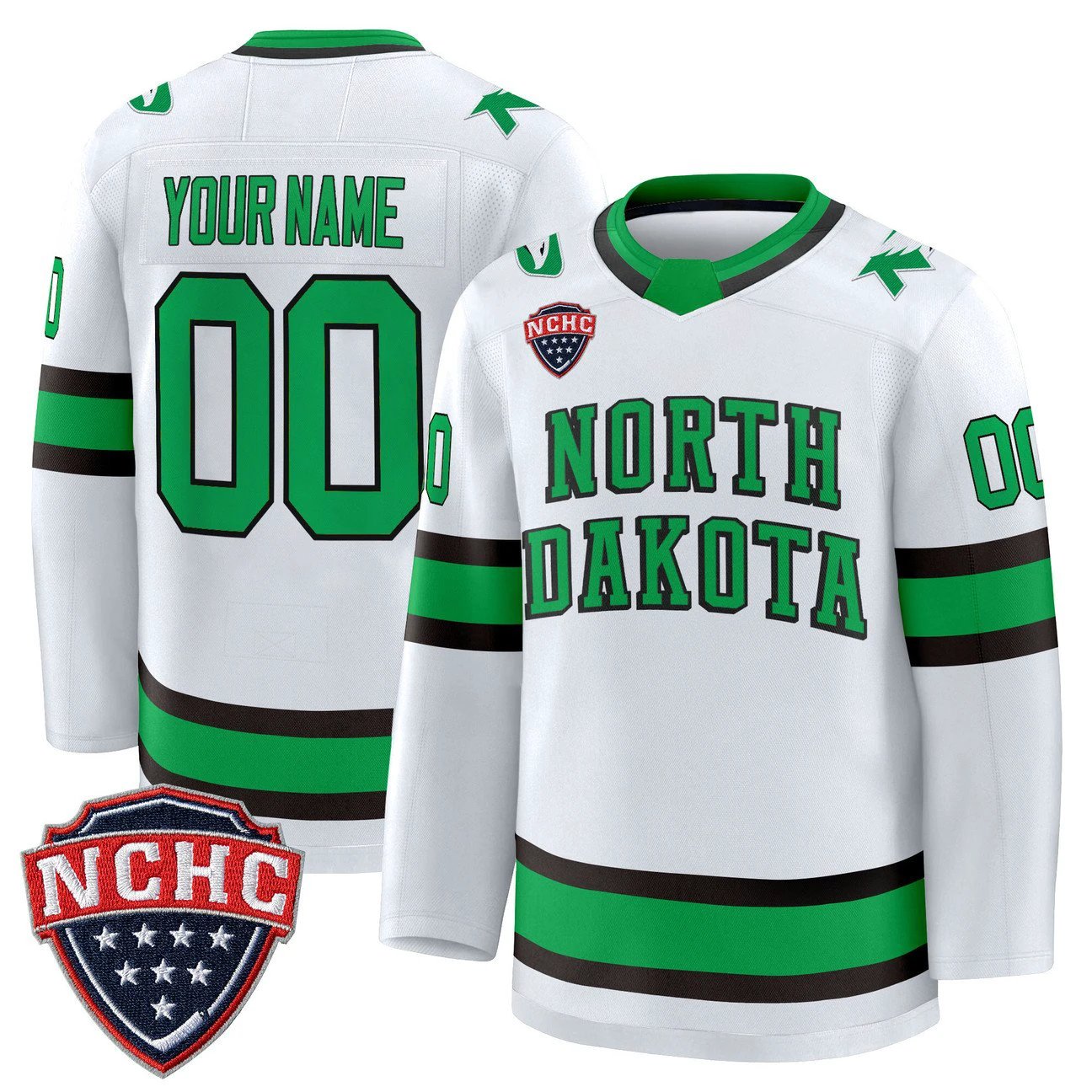 Custom North Dakota Fighting Hawks Jersey 2025-26 Premium Stitched by Hockey David
