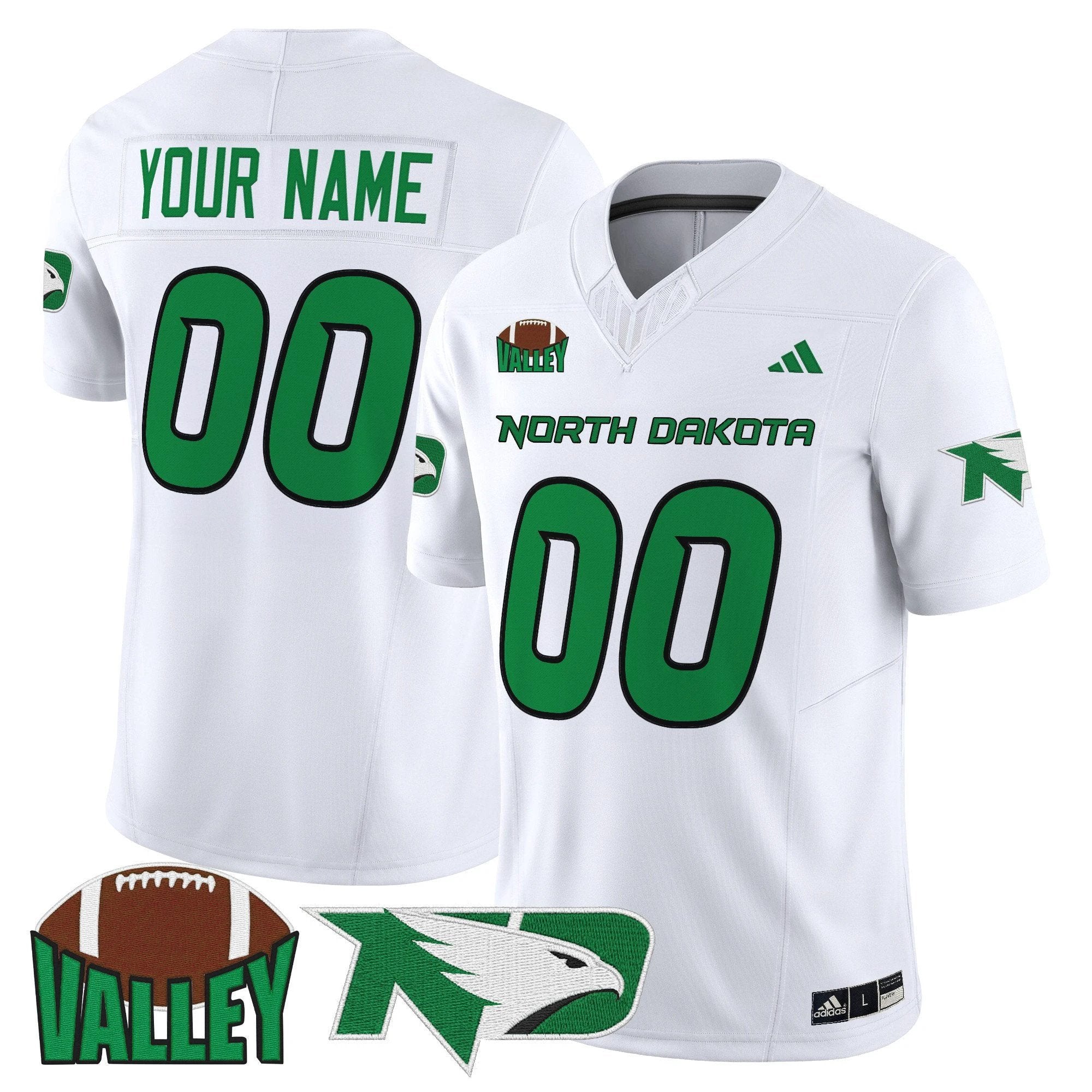 Custom North Dakota Fighting Hawks Jersey 2025 Vapor Limited Stitched by My Store NCAA Football Jerseys