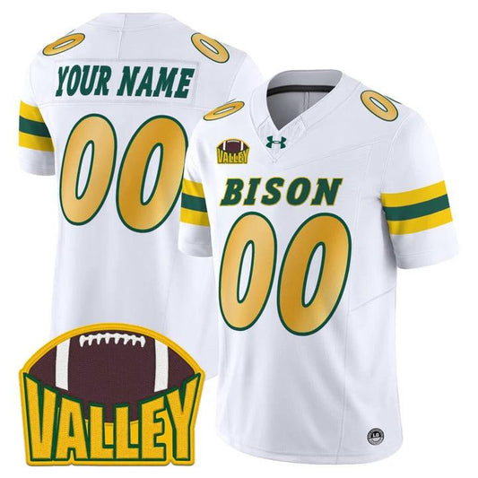 Custom North Dakota State Bison Jersey 2025 Vapor Limited Stitched by My Store NCAA Football Jerseys