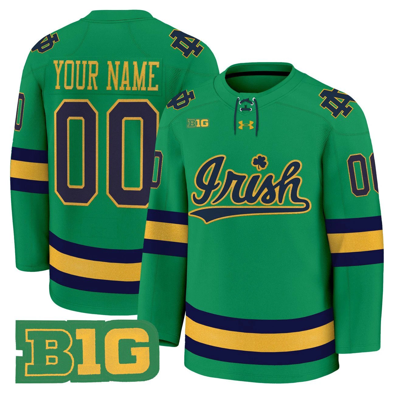 Custom Notre Dame Fighting Irish Jersey 2025-26 Premium Stitched by Hockey David
