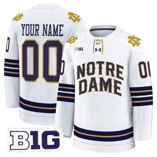 Custom Notre Dame Fighting Irish Jersey 2025-26 Premium Stitched by Hockey David