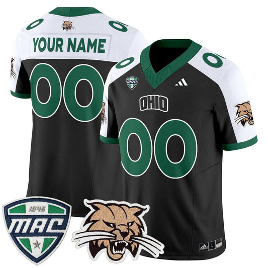 Custom Ohio Bobcats Jersey Name, Number 2025 Vapor Limited Stitched by My Store NCAA Football Jerseys