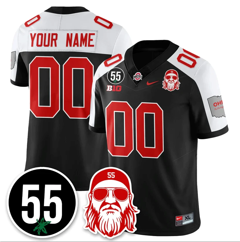 Custom Ohio State Buckeyes Jersey Nick Mangold Patch Limited Stitched by My Store NCAA Football Jerseys