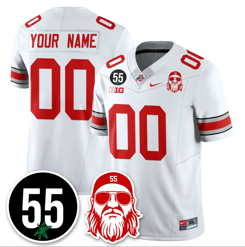 Custom Ohio State Buckeyes Jersey Nick Mangold Patch Limited Stitched by My Store NCAA Football Jerseys