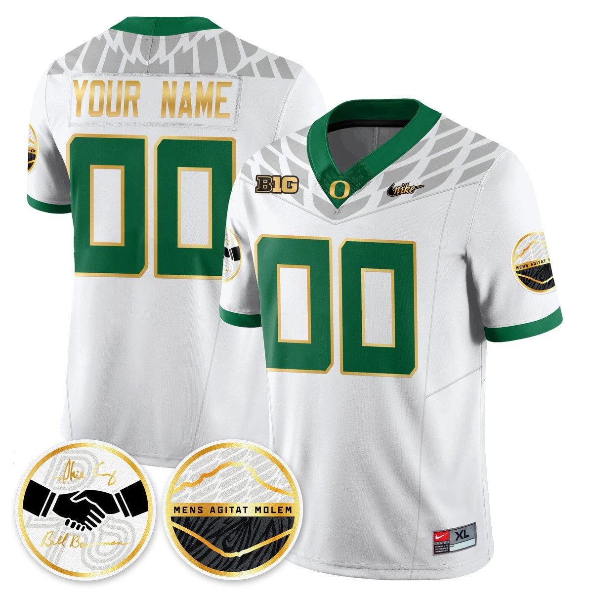 Custom Oregon Ducks Jersey Name, Number 2025 Shoe Duck Stitched by My Store NCAA Football Jerseys