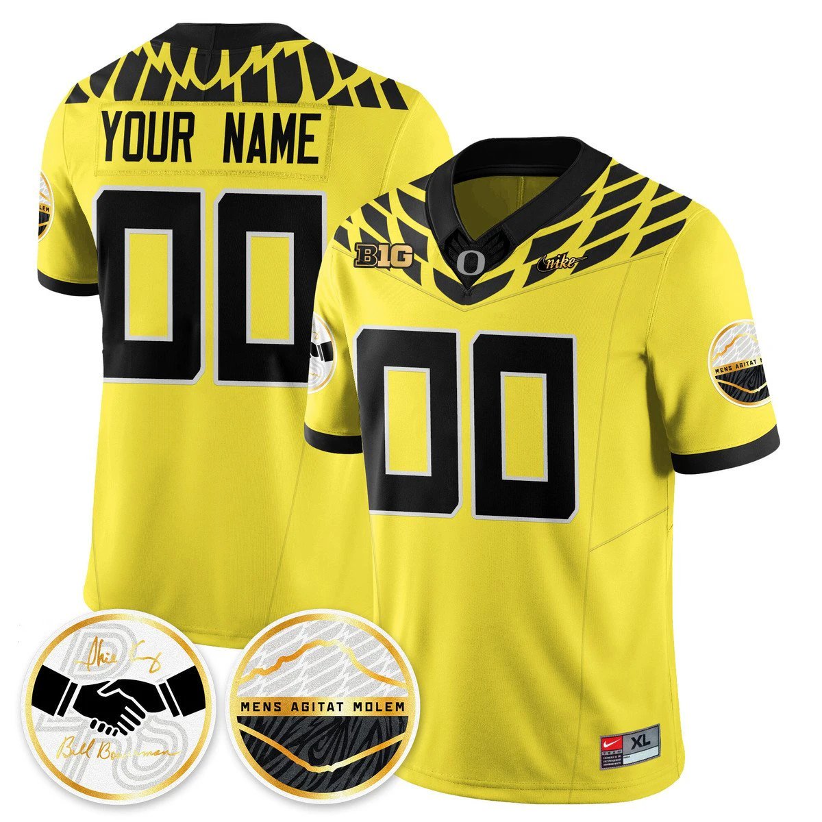 Custom Oregon Ducks Jersey Name, Number 2025 Shoe Duck Stitched by My Store NCAA Football Jerseys
