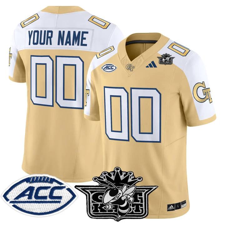 Custom Outkast Georgia Tech Yellow Jackets Jersey 2025 Vapor Stitched by My Store NCAA Football Jerseys