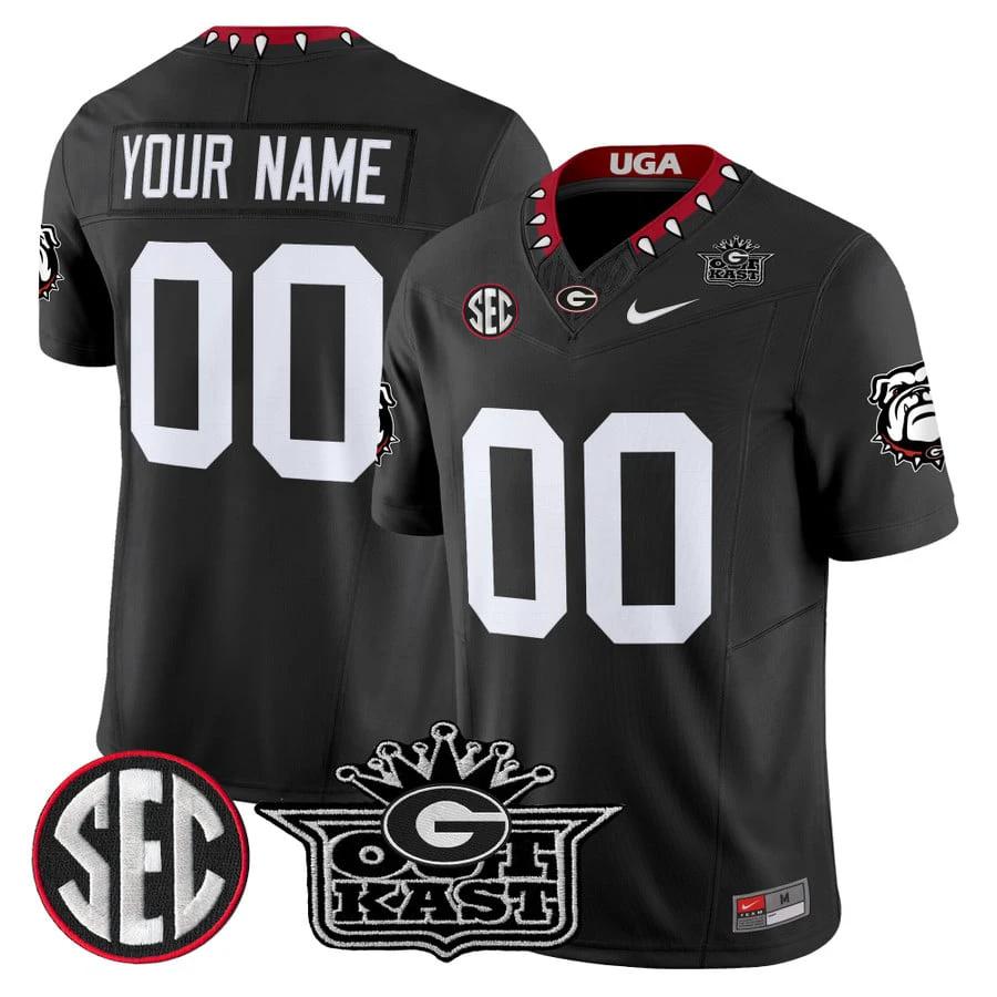 Custom Outkast x Georgia Bulldogs Jersey Vapor Limited Stitched by My Store NCAA Football Jerseys