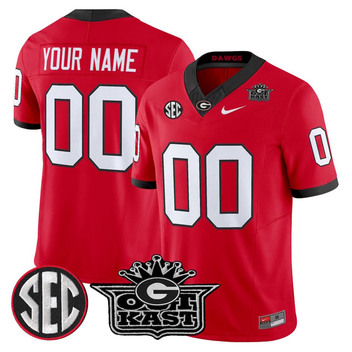 Custom Outkast x Georgia Bulldogs Jersey Vapor Limited Stitched by My Store NCAA Football Jerseys