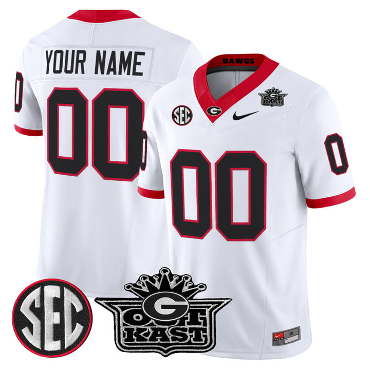 Custom Outkast x Georgia Bulldogs Jersey Vapor Limited Stitched by My Store NCAA Football Jerseys