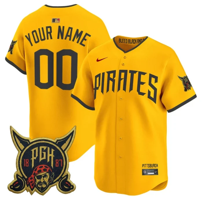 Custom Pittsburgh Pirates Jersey 2026 City Connect Premier Limited Stitched by My Store