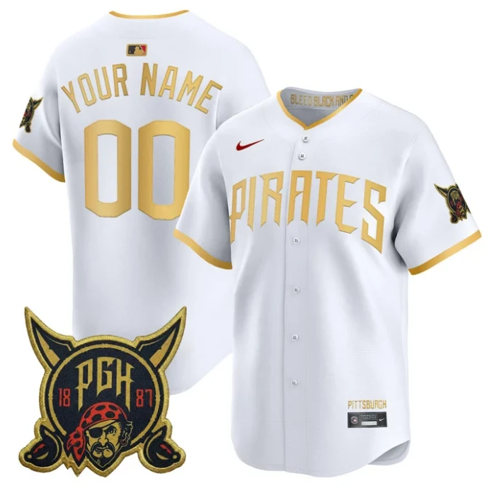 Custom Pittsburgh Pirates Jersey 2026 City Connect Premier Limited Stitched by My Store