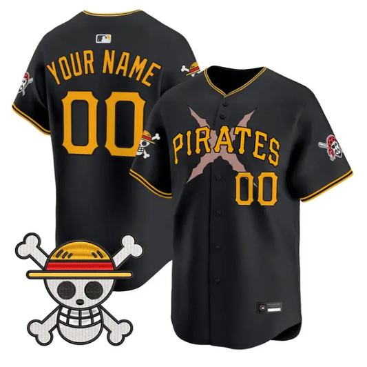 Custom Pittsburgh Pirates Jersey Name, Number One Piece Premier Stitched by My Store
