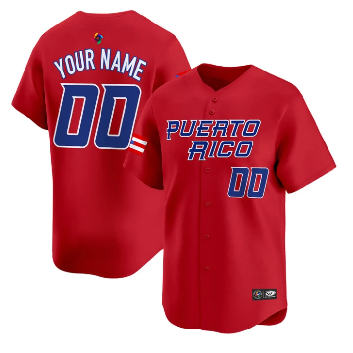 Custom Puerto Rico Jersey World Baseball Classic 2026 Roster Stitched by My Store