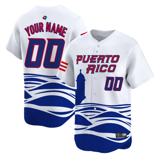 Custom Puerto Rico Jersey World Baseball Classic 2026 Roster Stitched by My Store