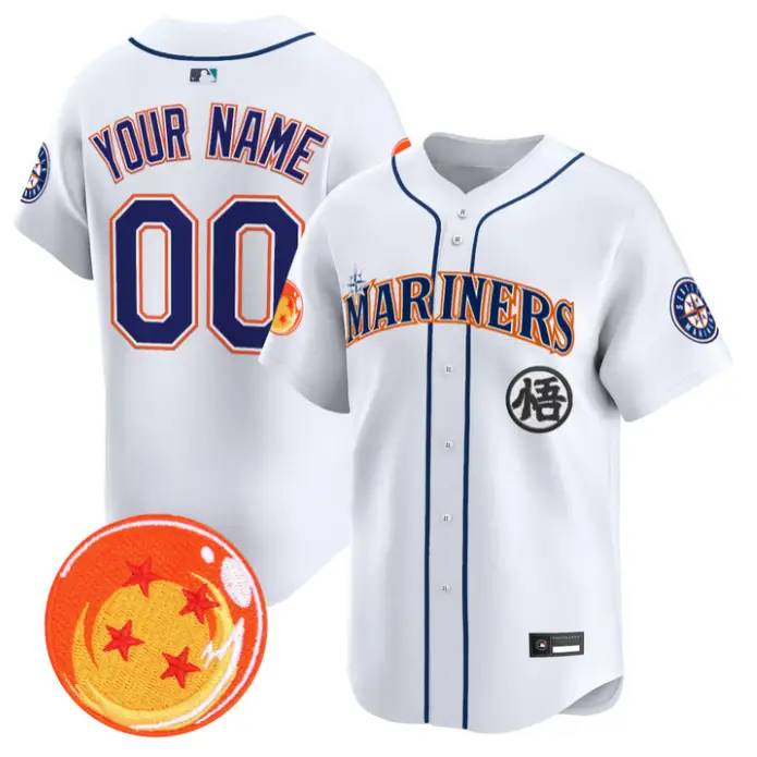 Custom Seattle Mariners Jersey Dragon Ball Vapor Premier Stitched by My Store