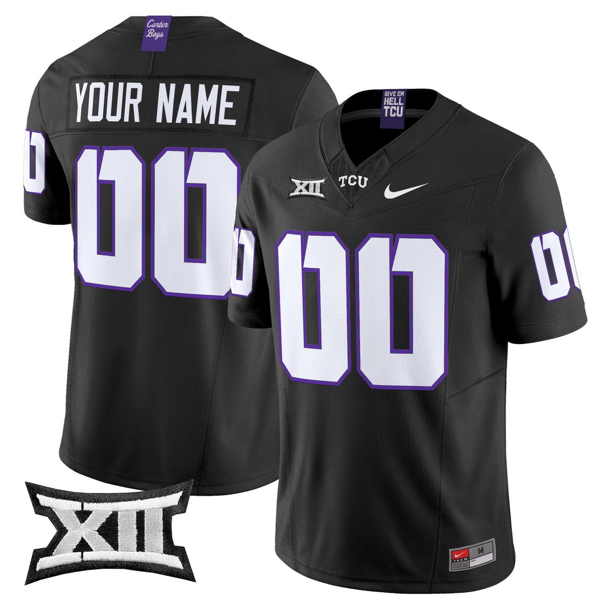Custom TCU Horned Frogs Jersey Name, Number 2025 Limited Stitched by My Store NCAA Football Jerseys