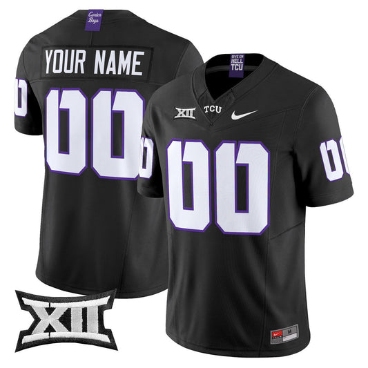 Custom TCU Horned Frogs Jersey Name, Number 2025 Limited Stitched by My Store NCAA Football Jerseys