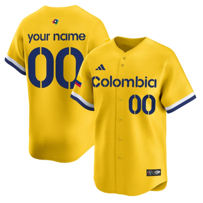 Custom Team Colombia Jersey 2026 World Baseball Classic Vapor Stitched by My Store