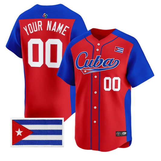 Custom Team Cuba Jersey Name, Number 2026 World Baseball Classic Stitched by My Store