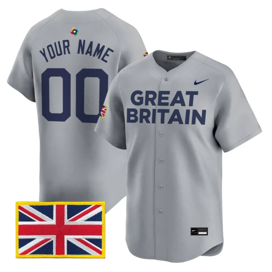 Custom Team Great Britain Jersey 2026 World Baseball Classic Stitched by My Store
