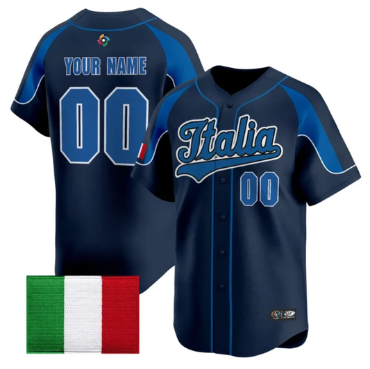 Custom Team Italy Jersey Name, Number 2026 World Baseball Stitched by My Store