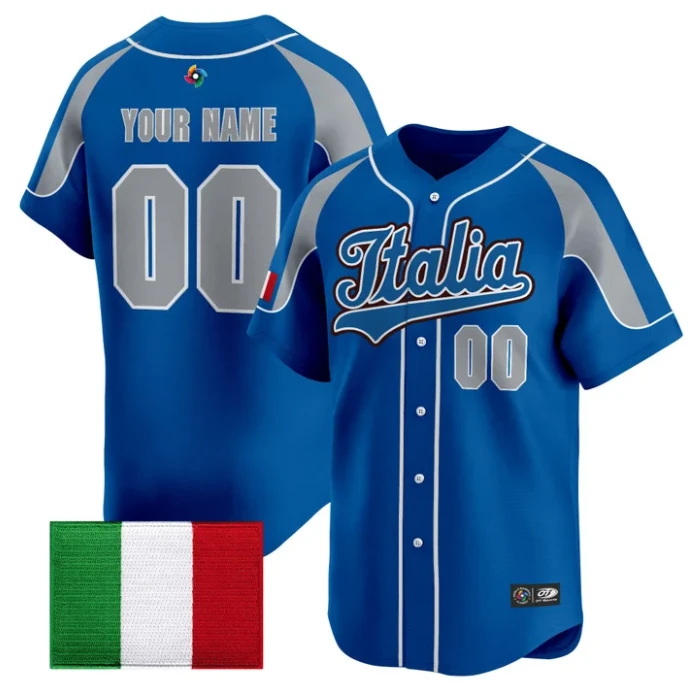 Custom Team Italy Jersey Name, Number 2026 World Baseball Stitched by My Store