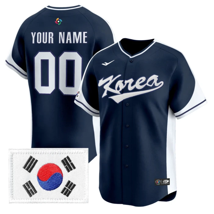 Custom Team Korea Jersey 2026 World Baseball Classic Premier Stitched by My Store