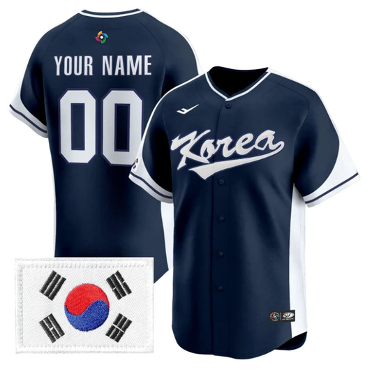 Custom Team Korea Jersey 2026 World Baseball Classic Premier Stitched by My Store