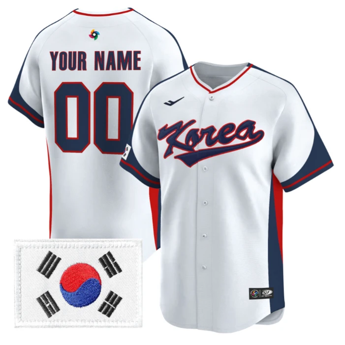 Custom Team Korea Jersey 2026 World Baseball Classic Premier Stitched by My Store
