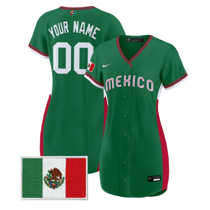 Custom Team Mexico Jersey 2026 World Baseball Classic Dress Stitched by My Store