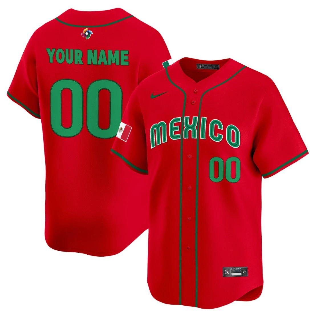 Custom Team Mexico Jersey World Baseball Classic 2023 Style 2026 Projected Roster by My Store