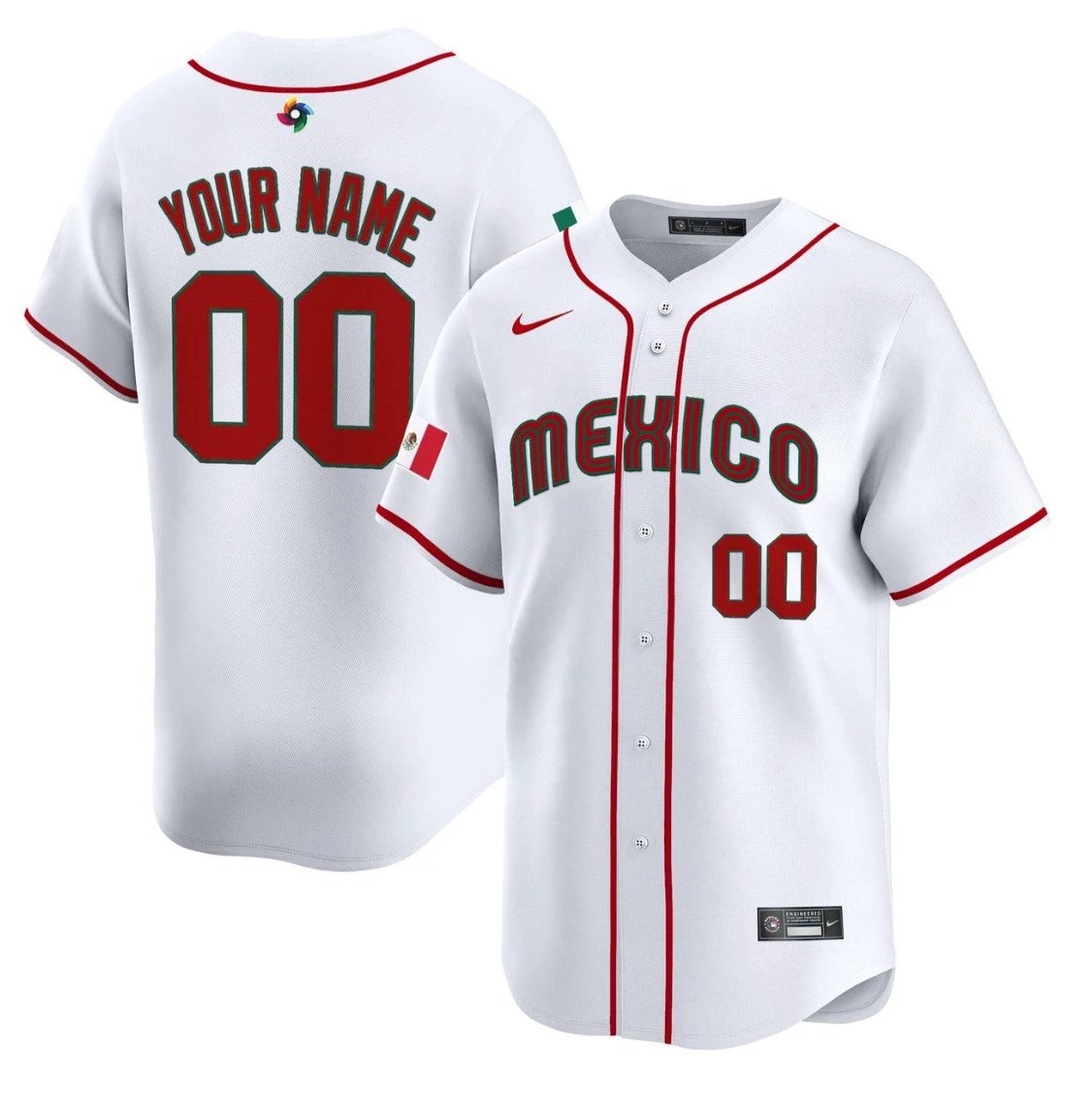 Custom Team Mexico Jersey World Baseball Classic 2023 Style 2026 Projected Roster by My Store
