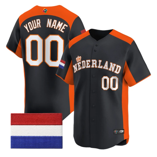 Custom Team Netherlands Jersey 2026 World Baseball Classic Stitched by My Store