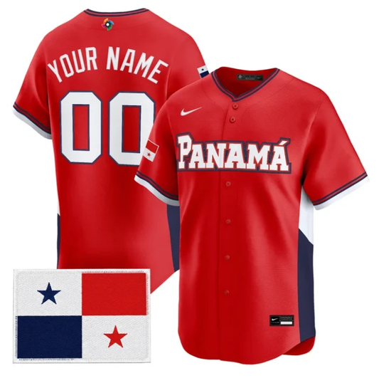 Custom Team Panama Jersey Name, Number 2026 World Baseball Stitched by My Store