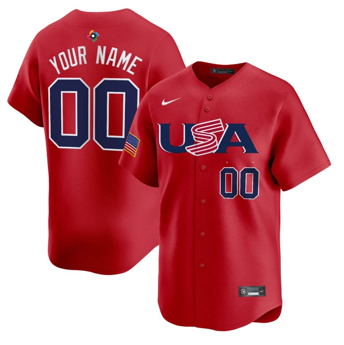 Custom Team USA Jersey World Baseball Classic 2023 Style 2026 Roster by My Store