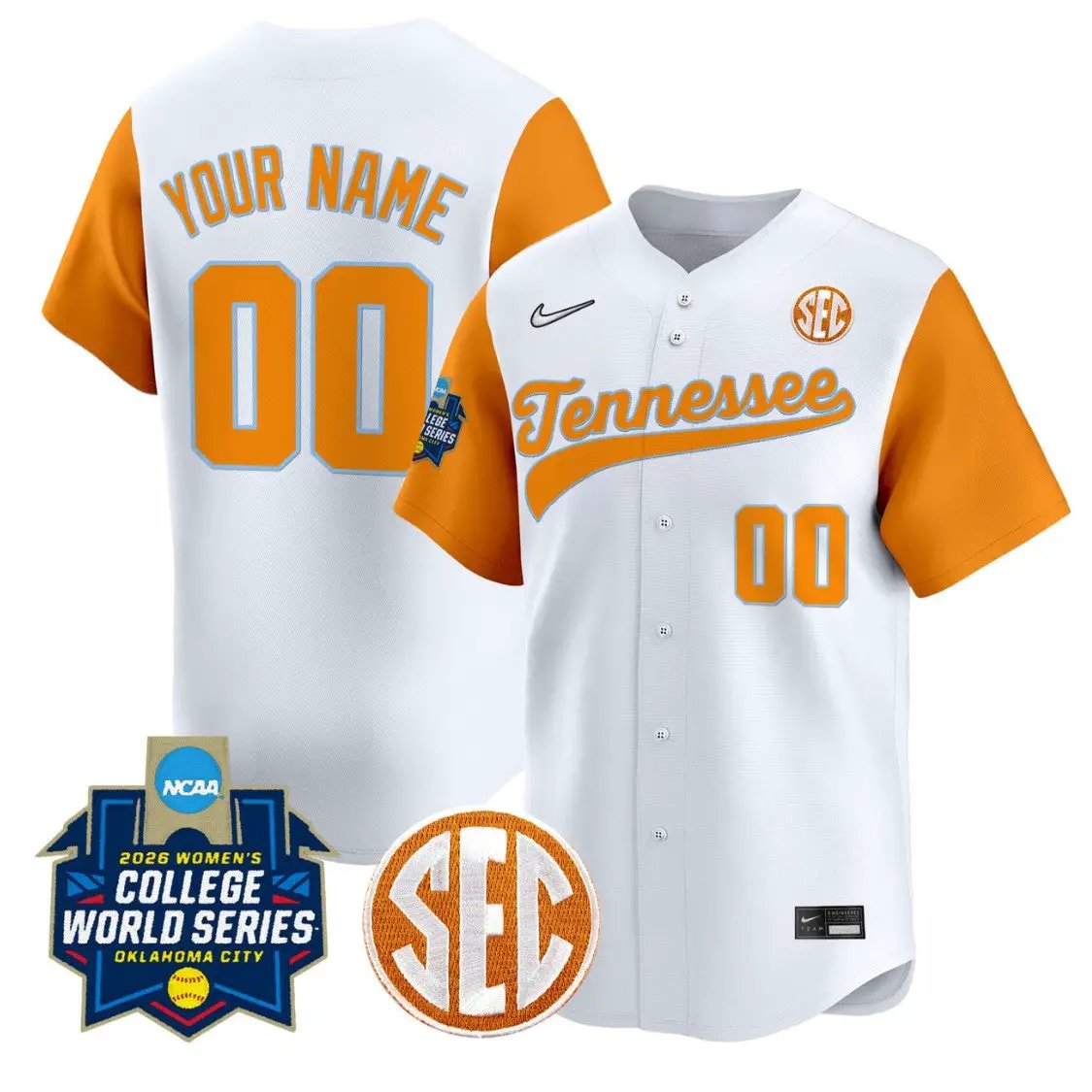 Custom Tennessee Vols Jersey Softball 2026 World Series Stitched by My Store