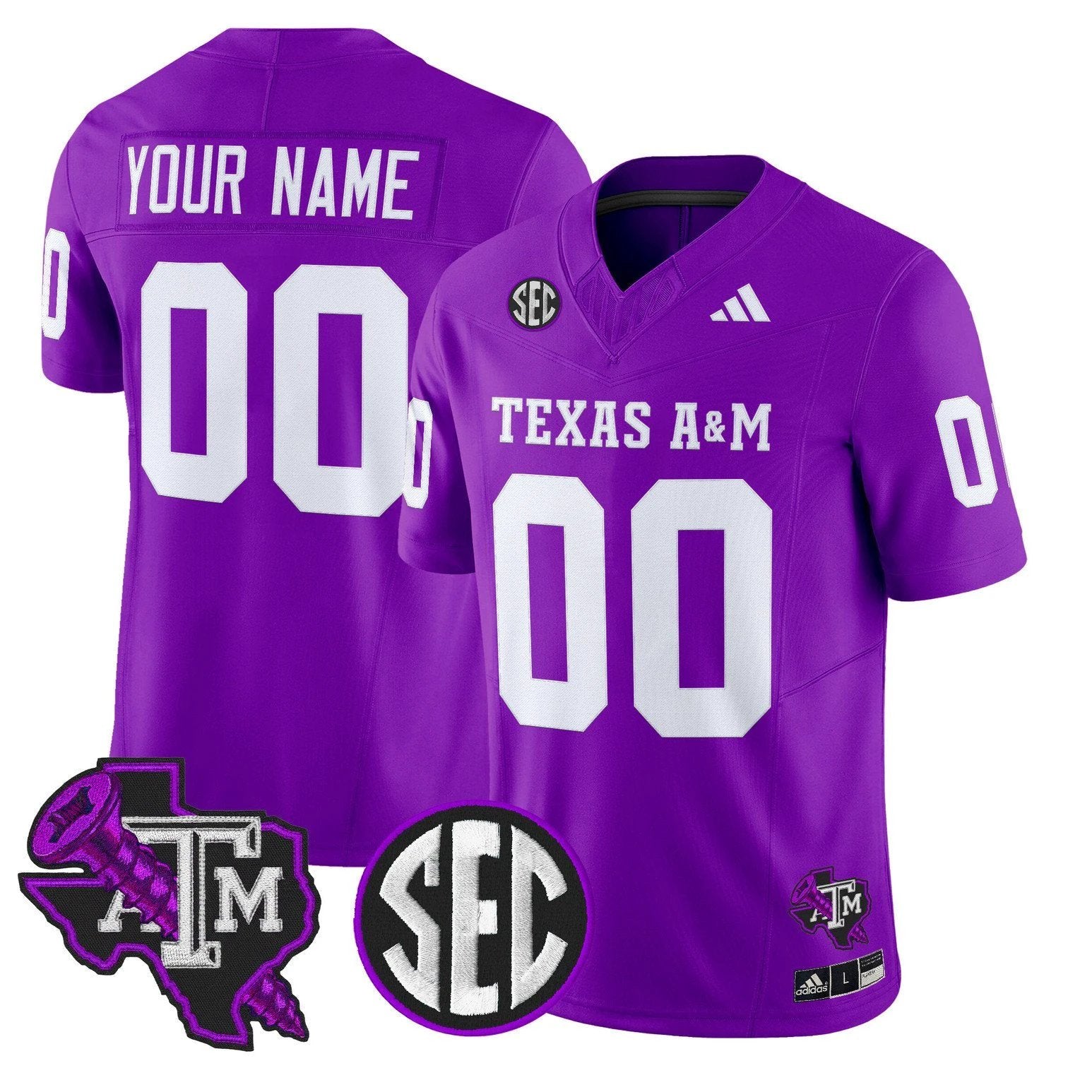 Custom Texas A&M Aggies Jersey DJ Screw Vapor Limited Stitched by My Store NCAA Football Jerseys