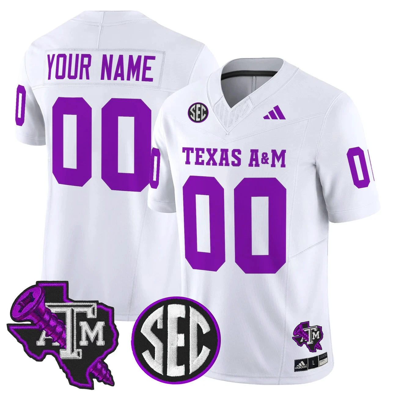 Custom Texas A&M Aggies Jersey DJ Screw Vapor Limited Stitched by My Store NCAA Football Jerseys