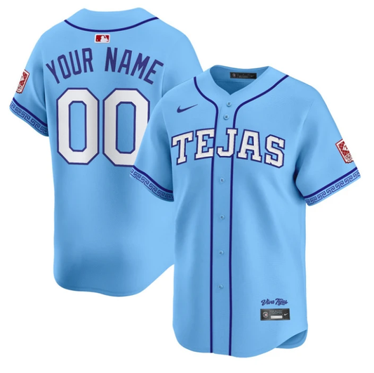 Custom Texas Rangers Jersey 2026 City Connect Vapor Premier Limited Stitched by My Store