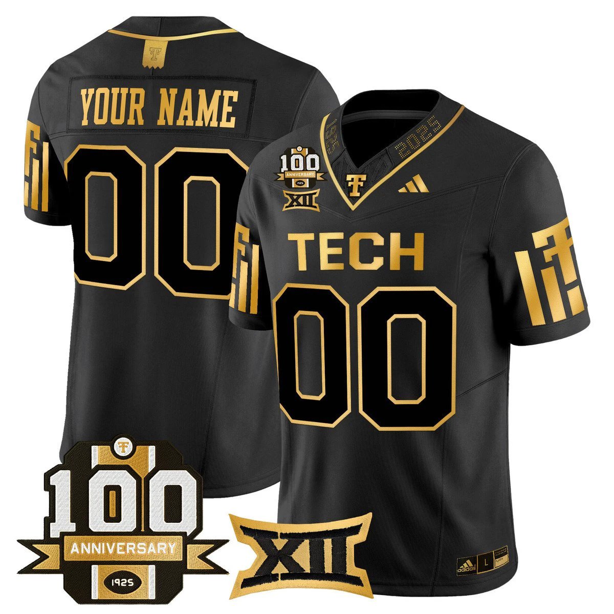 Custom Texas Tech Red Raiders Jersey 2025 100th Anniversary Stitched Alternate by My Store NCAA Football Jerseys