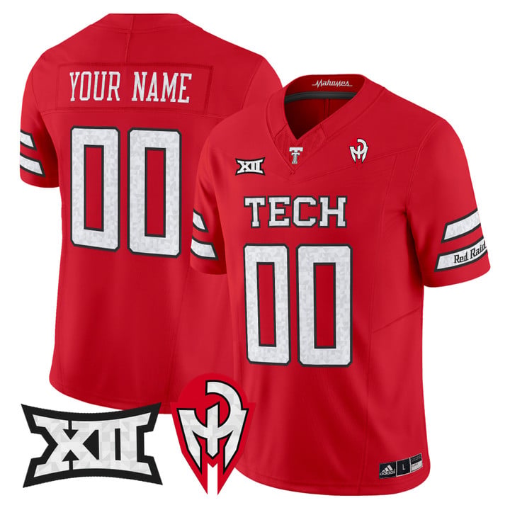 Custom Texas Tech Red Raiders Jersey Too Cold Vapor Limited Stitched by My Store NCAA Football Jerseys
